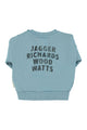 Baby Sweatshirt | Blue w/ "rock stars" print