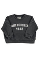 Sweatshirt | Faded black w/ "Jimi Hendrix" print