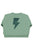 Sweatshirt | Green w/ "rock & roll" print
