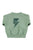 Baby Sweatshirt | Green w/ "rock & roll" print