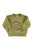 Baby Sweatshirt | Olive green w/ tiger print