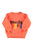 Baby Sweatshirt | Orange w/ "music" print