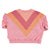 Sweatshirt | Pink w/ multicolor triangle print