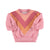 Baby sweatshirt | Pink w/ multicolor triangle print