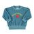 baby sweatshirt | blue w/ "que calor" print