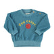 baby sweatshirt | blue w/ "que calor" print