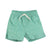 swim shorts | blue w/ green animal print