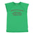 t-shirt dress | green w/ "hottest summer" print