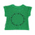 baby t'shirt | green w/ black logo print