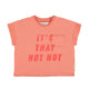 t'shirt | terracotta w/ "hot hot" print