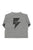 Baby Terry cotton longsleeve t'shirt | Grey w/ "rock & roll" print