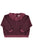 Terry cotton sweatshirt | Aubergine w/ animal print