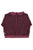 Terry cotton sweatshirt | Aubergine w/ animal print