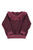 Baby Terry cotton sweatshirt | Aubergine w/ animal print