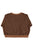 Terry cotton sweatshirt | Brown w/ animal print