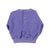 Baby terry cotton sweatshirt | Purple w/ frills on chest