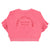 Terry cotton sweatshirt | Strawberry pink w/ red apple print