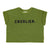 Terry cotton baby 'shirt | Dark green w/ "cavalier" print