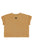 Terry cotton t'shirt | Mustard w/ tiger print