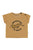 Baby Terry cotton t'shirt | Mustard w/ tiger print