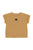Baby Terry cotton t'shirt | Mustard w/ tiger print
