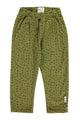 Unisex trousers | Khaki w/ black flowers