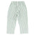 unisex trousers | white w/ large green stripes