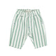 baby trousers | white w/ large green stripes