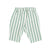 baby trousers | white w/ large green stripes