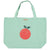 XL bag | green w/ apple print