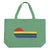 XL bag | green w/ multicolor wave print