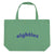 XL bag | green w/ multicolor wave print