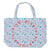 XL logo bag | Blue w/ multicolor geometric allover