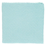 XXL swaddle / blanket | mint w/ blue little hearts