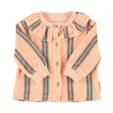 Baby Shirt Light Pink with Double Stripes