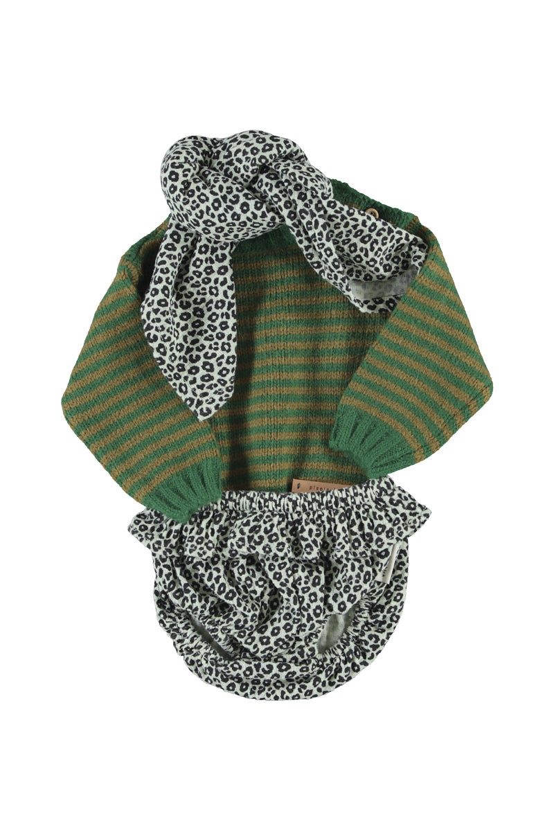 Baby Shorties Mint Green with Animal Print