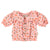 baby blouse w/ sailor collar | pink flowers