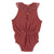 baby playsuit | aubergine w/ multicolor stripes