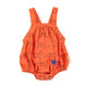 baby romper | orange w/ black tigers