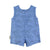 baby short jumpsuit | blue w/ black tigers