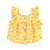 baby sleeveless blouse | yellow flowers