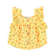 baby sleeveless blouse | yellow flowers