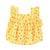 baby sleeveless blouse | yellow flowers