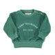 baby sweatshirt | green w/ "camp tapawingo" print