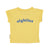 baby t'shirt | yellow w/ multicolor wave print