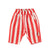 baby unisex trousers | white & red stripes