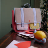 School Backpack | Gingham Flower + Rose