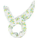 bandana | ecru w/ yellow flowers allover