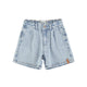 boy shorts | washed blue denim