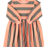 Short Dress Pink & Green Stripes